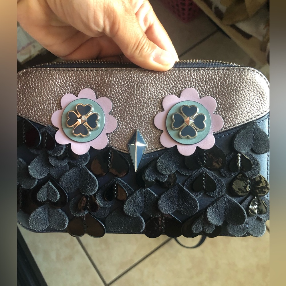 Kate Spade Zibbi Small Crossbody Owl Navy Blue